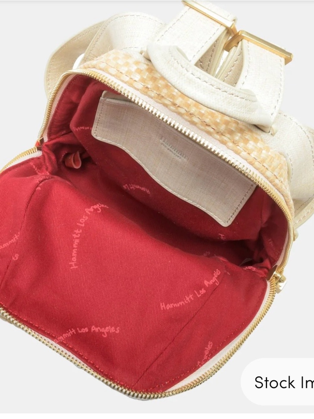 Hunter | Ricotta Raffia/Brushed Gold | Sml - Picture 6 of 6